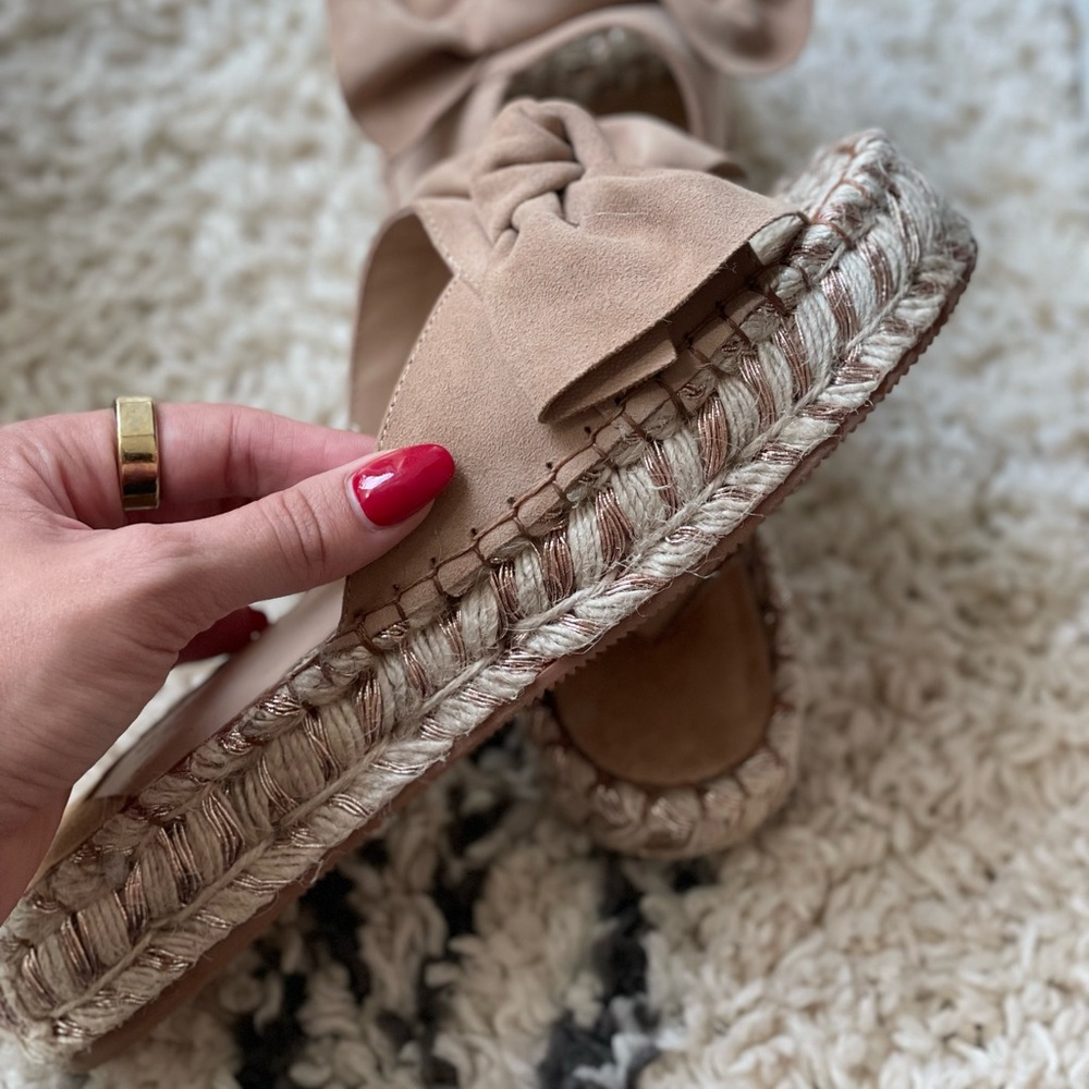 Alex + Alex Bow Espadrille Slides